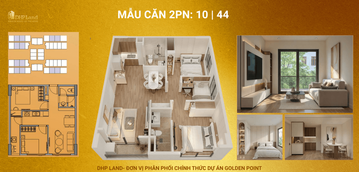 nhà ở xã hội golden point hải phòng căn 2 phòng