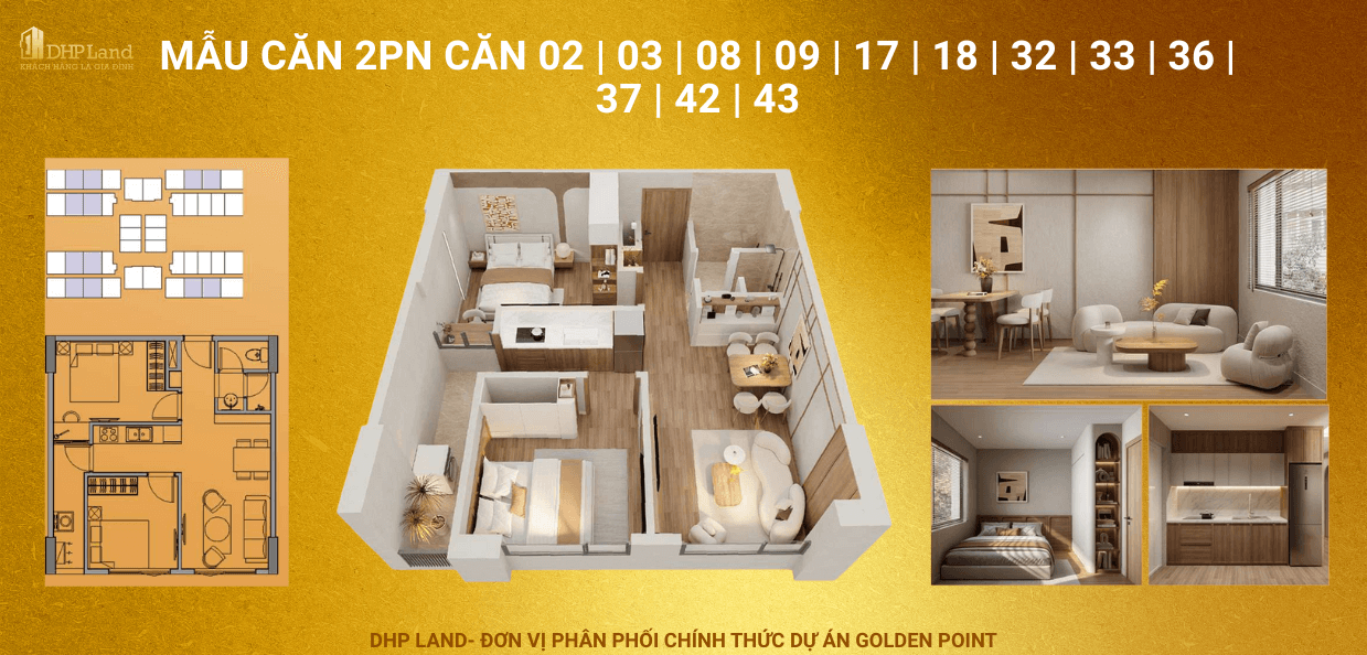 nhà ở xã hội golden point hải phòng căn 2 phòng