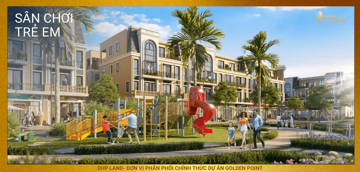Nhà ở xã hội Golden Point Hải Phòng sân chơi
