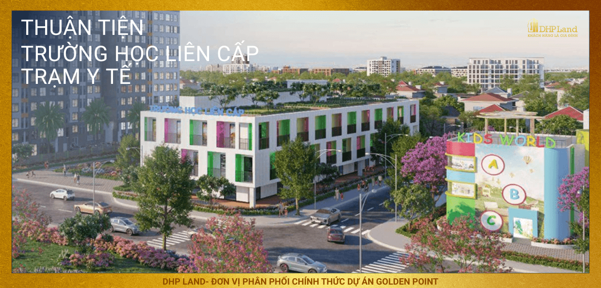 nhà ở xã hội golden point hải phòng trường liên cấp